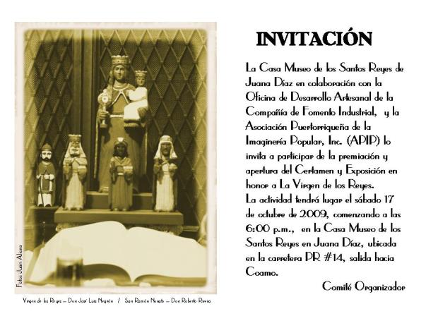 INVITACION EXPOSICION VIRGEN DE LOS REYES