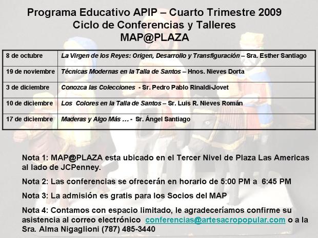 PROGRAMA EDUCATIVO - 4to Trimestre 2009