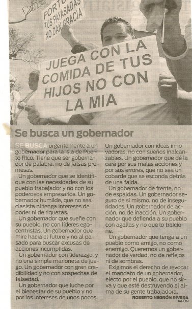 Se busca gobernador Se busca gobernador