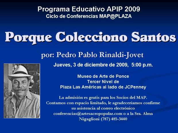 CONFERENCIA P.P. RINALDI-JOVET 2009