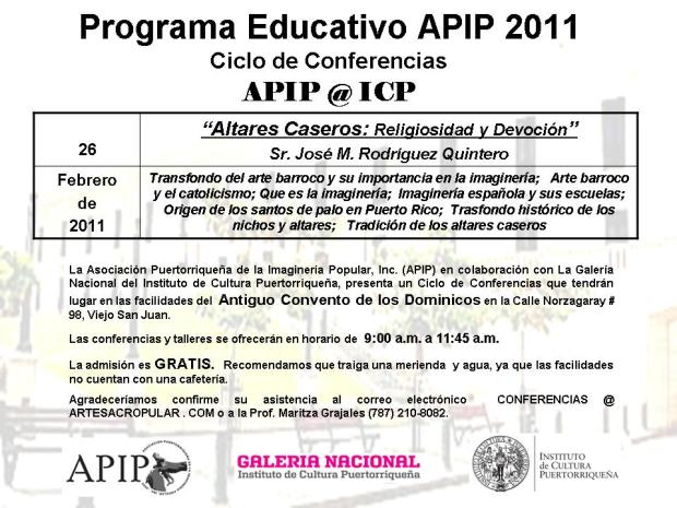 PROGRAMA EDUCATIVO APIP 2011
